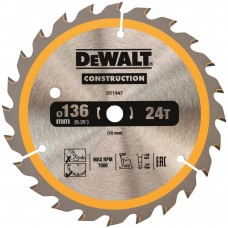 DeWALT DT1947 ripzāģa disks 136x10 mm 24T